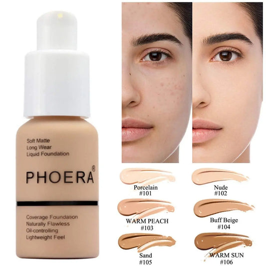 Explosive Press Type Oil Control Natural Color Matte Concealer Foundation Cream eprolo