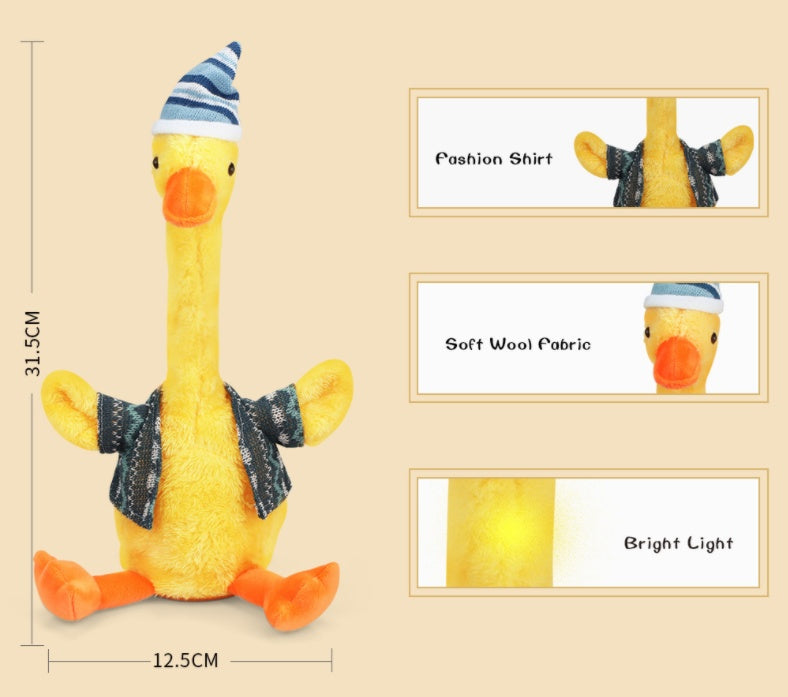 Twisting Duck Repeating Plush Toys – Singing & Dancing Fun for Kids