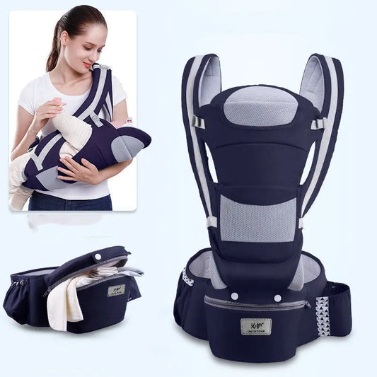 Ergonomic Baby Carrier Infant Baby Hipseat Carrier 3 In 1 Front Facing Ergonomic Kangaroo Baby Wrap Sling eprolo