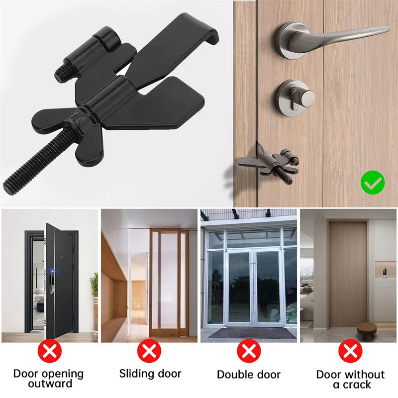 Portable Door Lock for Extra Security | Anti-Theft Privacy Lock for Travel, Home, and Apartment Use - Kreative