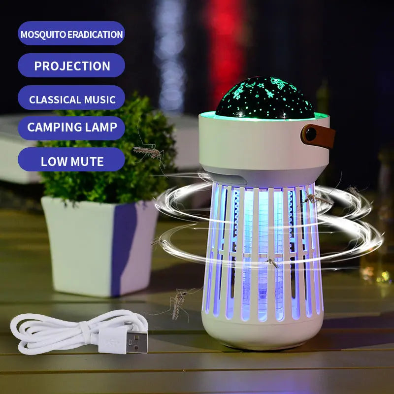 Electric Mosquito Killer Lamp: Indoor/Outdoor Use with Star Projection Kreative